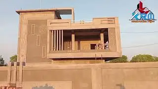 new parapet design🏠 elevation design🔥🔥🔥🔥 #KRMconstruction wall design chhat pe design