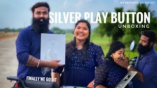 Silver play button unboxing😍| 🥰#thankyou  #youtubeawards #youtubecreatorawards #cookingchannel