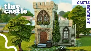 Tiny Castle - The Sims 4 Castle Estate Kit Speed Build (No CC)