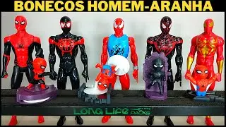 Novos Bonecos Homem Aranha - Scarlet Spider, Kid Arachnid, Iron Spider, Miles Morales - Spider-Man