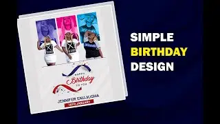 How to design happy birthday Flyers | birthday flyer design in photoshop | photoshop tutorials tips