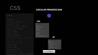 Circular Progress Bar using HTML CSS and JavaScript   #coding #html #css #javascript  #ytshorts