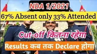 Nda Exam 2021 expected cutoff || Nda 2021 Cutoff kya rahega || Nda Cutoff 2021 || Nda results 2021