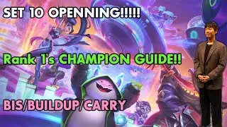 TFT NEW Set 10 FULL CHAMPION GUIDE Bebe872 Rank 1 Insights