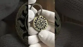 Оберег Одолень трава для собаки | Handmade pet id tag, dogtag