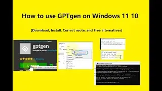 Gptgen Use on Windows 11 10 and Free Alternatives