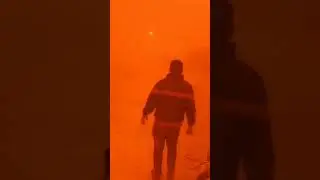 ipadahal siang hari tapi kok seperti merah neraka, mengerikan emang badai pasir #story #shorts