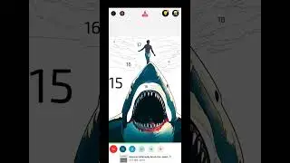 Countdown to Halloween Dark Scary Jaws Speedpaint by numbers NOT FOR KIDS