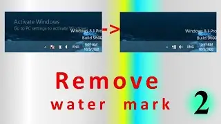Remove Activation windows logo