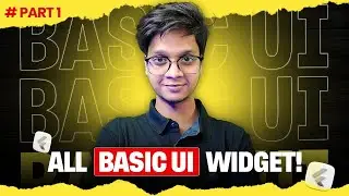Flutter Basic UI Widgets Explained | Text, Image, Row, Column, Scaffold & More | codeSprinkles