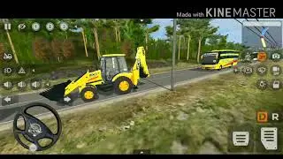 Download Real v1 JCB Backhoe Loader Mod by Gamer Chunkz for Bus Simulator Indonesia || Bussid v3.3.4