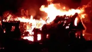 пожар в Саблино 09.12.2016