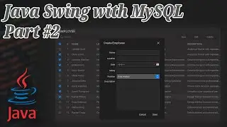 Java Swing and MySQL | Select, Insert, Delete, Update and Desing using FlatLaf - Part #2