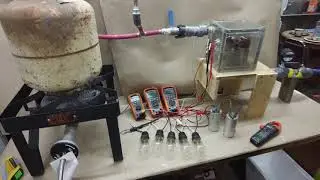 Tesla Turbine COLD STEAM Testing, Medium RPM low temperature, 61280 RPM