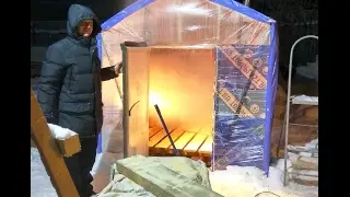 Временная очень дешевая баня
