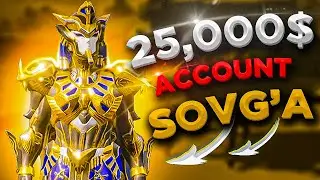 25 000$ AKKAUNT O'ZBEKISTONDAGI ENG QIMMAT AKKAUNT SOVG'A QILISHDI ? | PUBG MOBILE