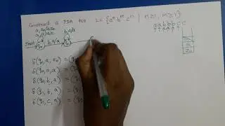 Theory of Computation: PDA Example (a^n b^m c^n)