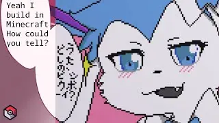 Minecraft Map Art Time Lapse! (Shiny Sylveon)