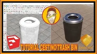 Sketchup Tutorial cestino \ Trash bin Enscape