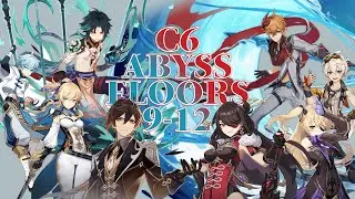 [Genshin Impact] C6 Xiao + C6 Childe: Spiral Abyss Floors 9-12 all 9* Completion