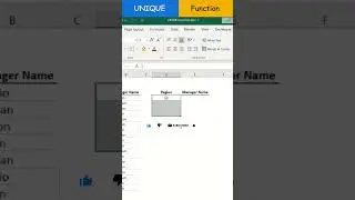 UNIQUE Formula or Function in 
