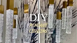 DIY GLASS GEL PENDANT LIGHTING | HIGH END LIGHTING IDEA ON A BUDGET!