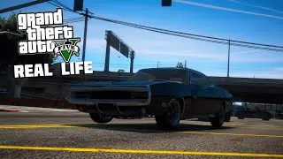 Реальная жизнь в GTA V - ПЕРВЫЕ ГОНИК. ПОДНЯЛ БАБКИ, НО ОПЯТЬ РАЗБИЛ ДОДЖ!!!