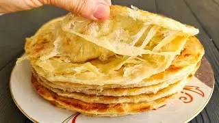 Как ЗА КОПЕЙКИ Вкусно НАКОРМИТЬ СЕМЬЮ? Раскатываю руками и скалка не нужна! Манка + Мука + Кипяток!