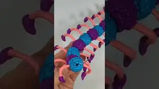 Лепим из пластилина гусеницу МОПС.