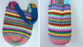 oh my god 🌹you will fall in love with this bag🥰I made this with extra yarns.(part2)