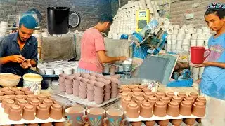 How Tea Cups are Made Mass Production in Factory | Ceramic Mugs making Process | Exploring Skills