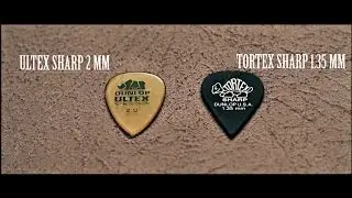 Jim Dunlop picks tone comparison - Tortex Sharp vs Ultex Sharp