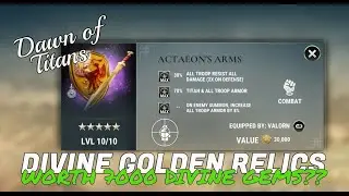 GOLDEN DIVINE RELIC | 5000 | ACTAEON'S ARMS | 7K DGS | DAWN OF TITANS  | ON DEFENSE