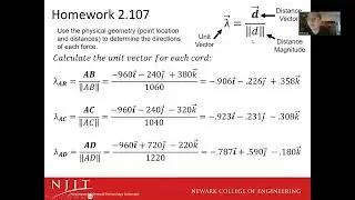 3D Unit Vectors Review Question & Statics Class Update