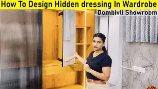 Budget Master Bedroom Design in Mumbai | Wardrobe with Hidden Mirror Ideas