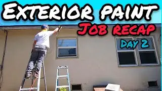 Exterior Paint Job Recap x Day 2 (Sanding, Scraping)