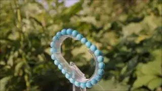 Браслет с бирюзой на резинке