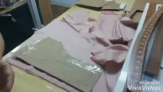 old rose gown making....