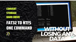 Convert a storage hard drive from FAT32 to NTFS. without losing any data