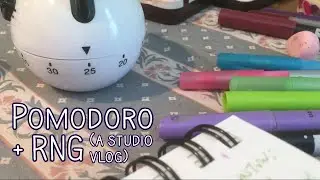 Rolling Dice To Determine My Day + Pomodoro Method | Studio Vlog