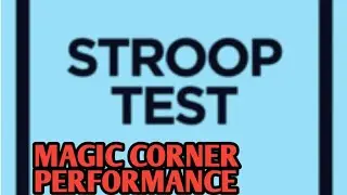 STROOP Test Mentalism Magic Card Trick - Performance by The Magic Corner