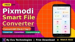 Convert ANY File in 1 Tap ⚡ | Pixmodi Smart File Converter App