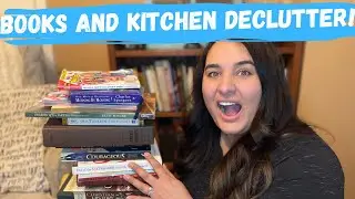 #minimalmom Decluttering the Book Shelf and Kitchen!