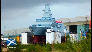 HMS Cardiff roll out ready for Launch
