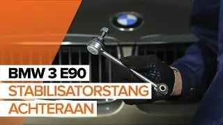 Hoe een stabilisatorstang achteraan op een BMW 3 E90 vervangen HANDLEIDING | AUTODOC