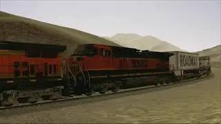 Trainz 2019 BNSF short TOFC in Cajon Pass