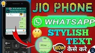How to Change Font Style in Jio Phone | Stylish keyboard for Jio Phone | Stylish fonts | Whatsapp