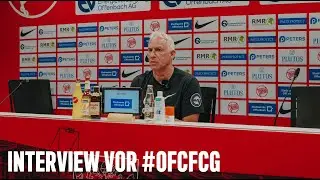 OFC-Cheftrainer Christian Neidhart vor Kickers Offenbach vs. FC Gießen
