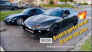 SUPRA GETS NEW TRUNK STRUTS