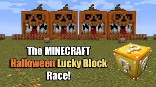 *NEW* Minecraft Halloween Lucky Block Race Mini Game & Map!